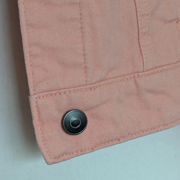 🛑NOT AVAILABLE🛑 Faded Glory peach women's denim jacket, size small (4-6) - Picture 8 of 15